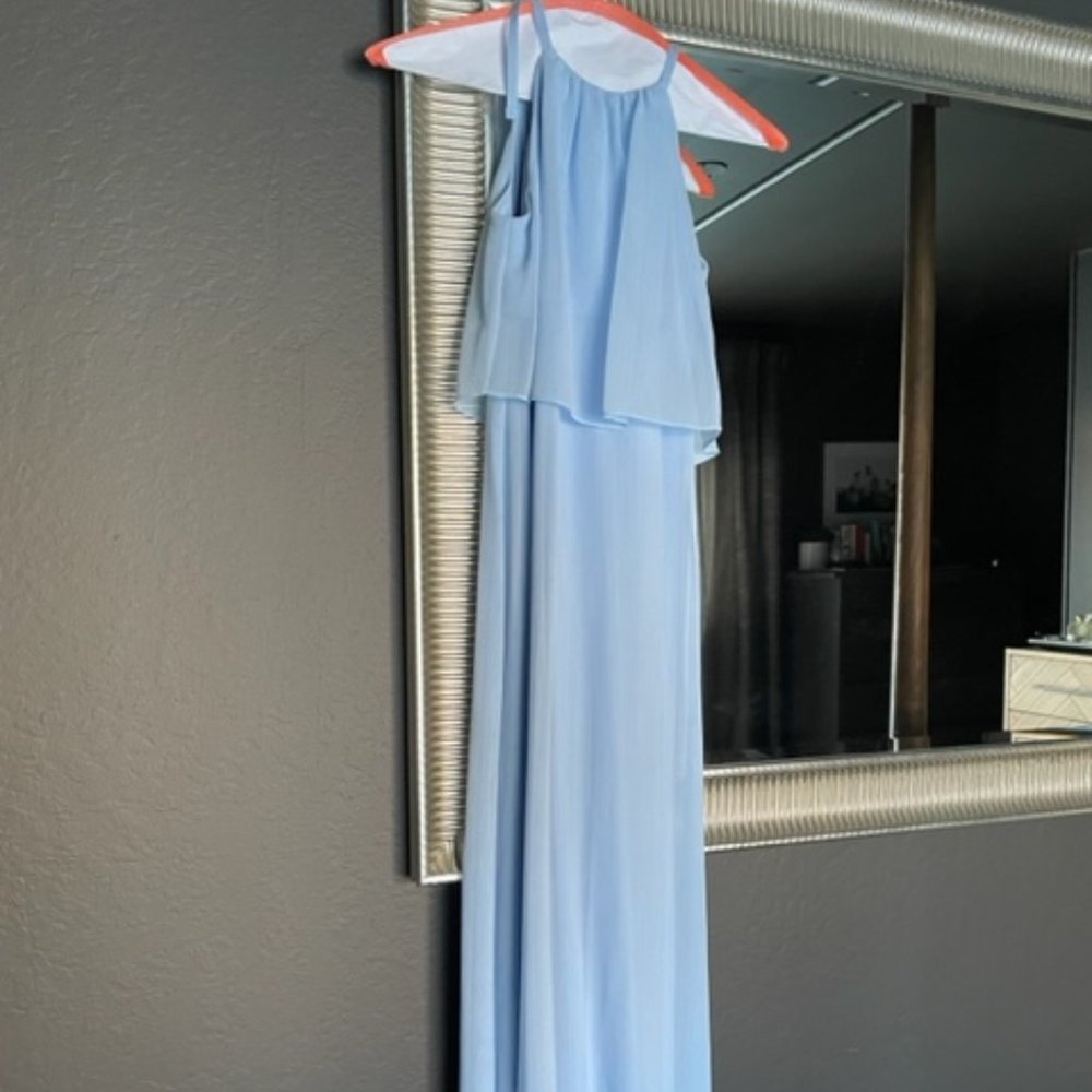 DB STUDIO // flounced crinkle chiffon junior bridesmaid dress // STYLE#J9879